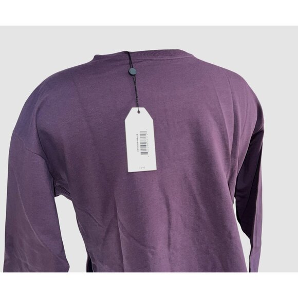 Universal Standard Split Hem Long Sleeve Crewneck Sweater Sz 4XS Purple (00-0 XS - Picture 10 of 11